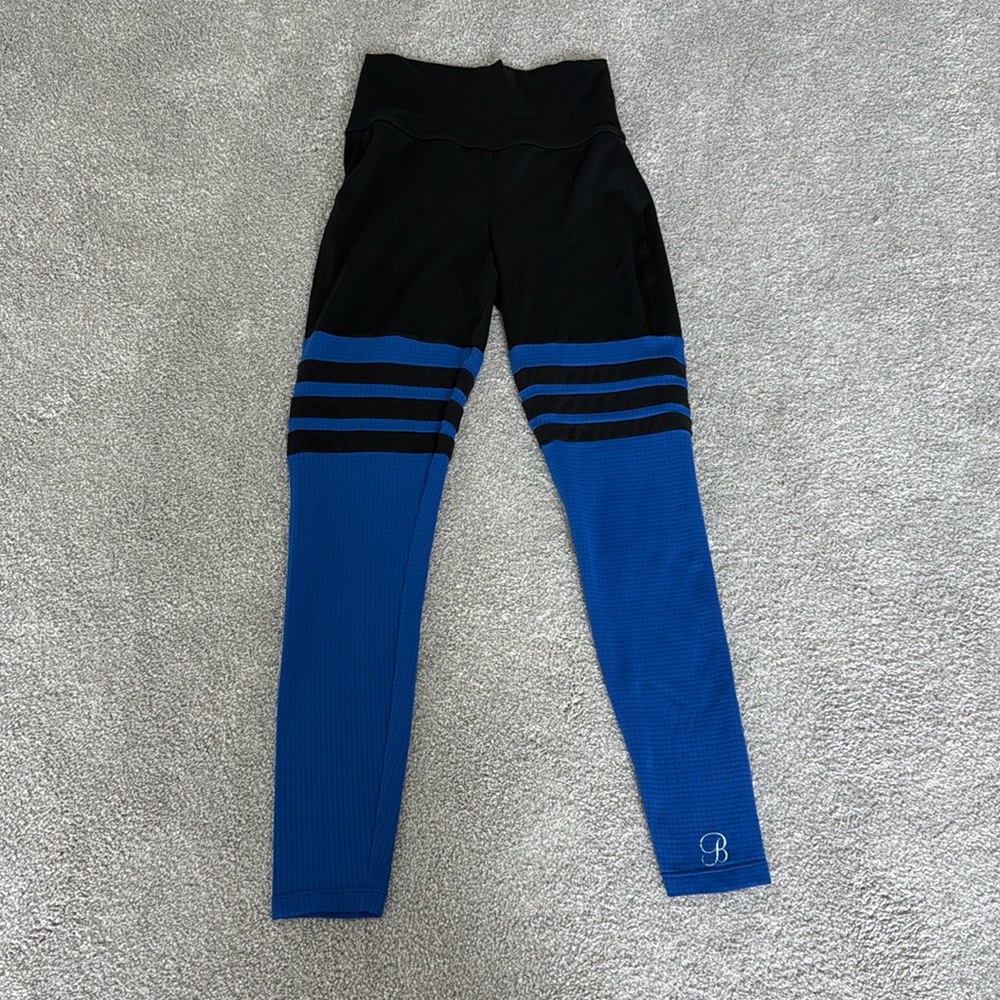 Bombshell sportswear blue and black high waisted legging